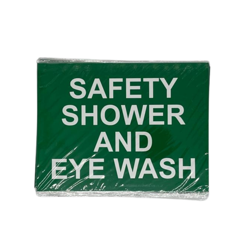 SAFETY SHOWER AND EYE WASH - Alert Sign H225mm x W300mm