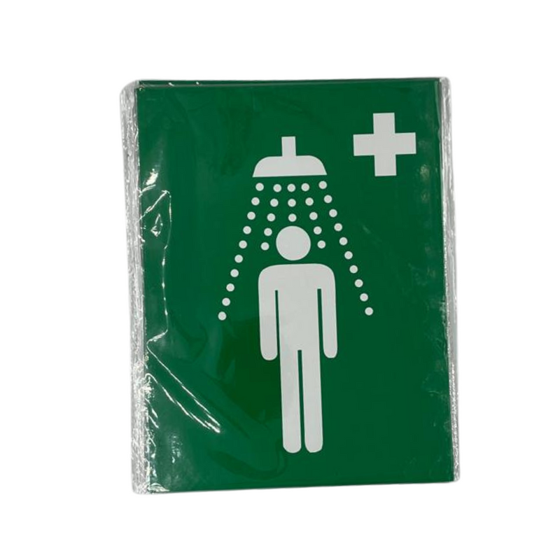 Emergency Safety Shower Icon - Alert Sign W225mm x H300mm