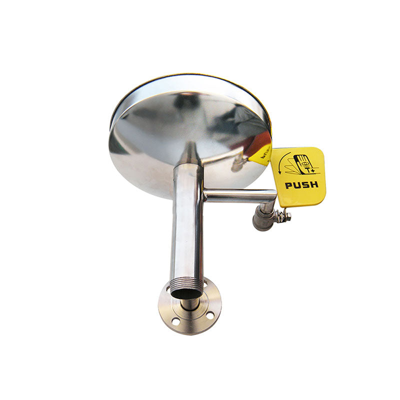 Emergency Stainless Steel Wall-Mounted Eye Wash with Bowl, Hand Lever
