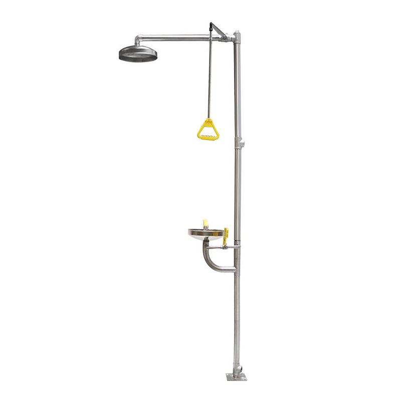 Emergency Stainless Steel Combination Face, Eye Wash & Shower Station
