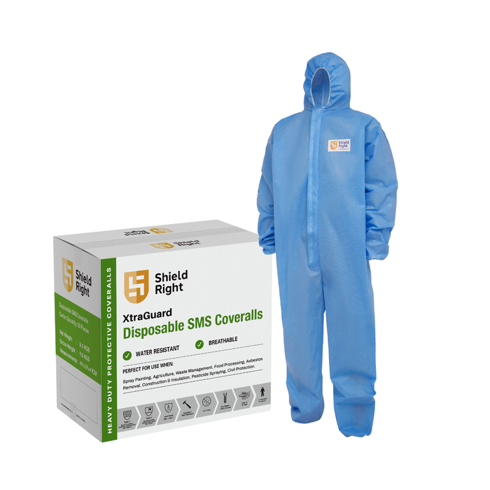 SMS Coveralls Non-Woven Type 5/6 Coveralls, Blue
