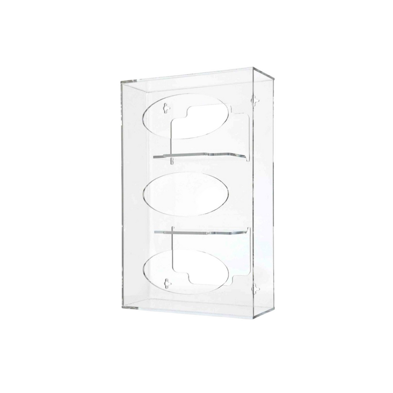 Acyrlic Clear Glove Dispenser 3 Tier