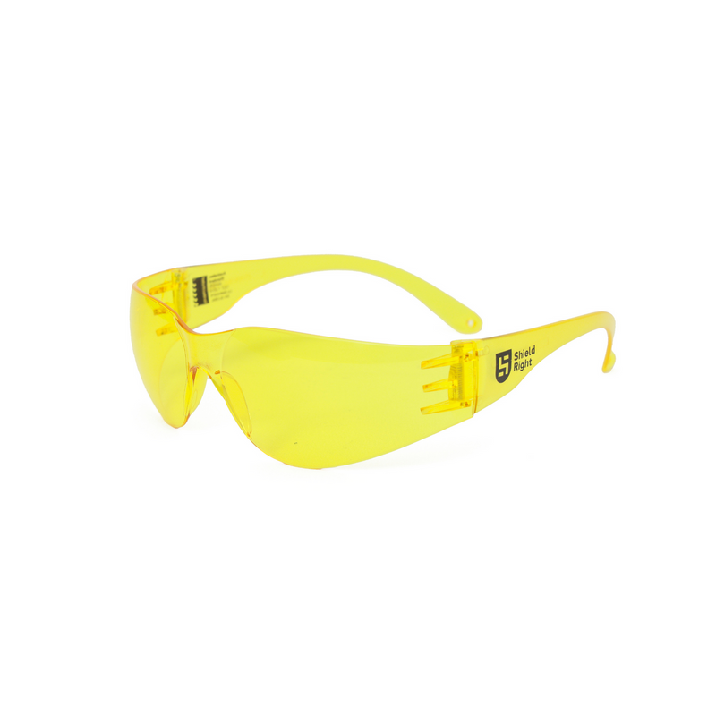 Shield Right Classic Safety Glasses Clear Amber