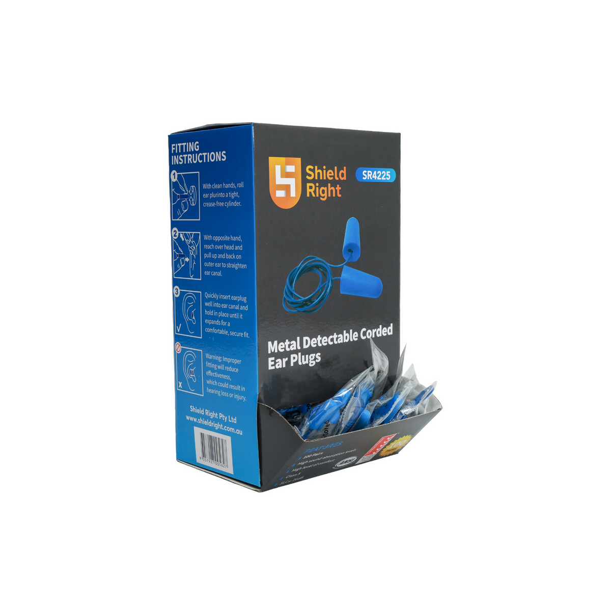 Shield Right Shield Right Metal Detectable Earplugs