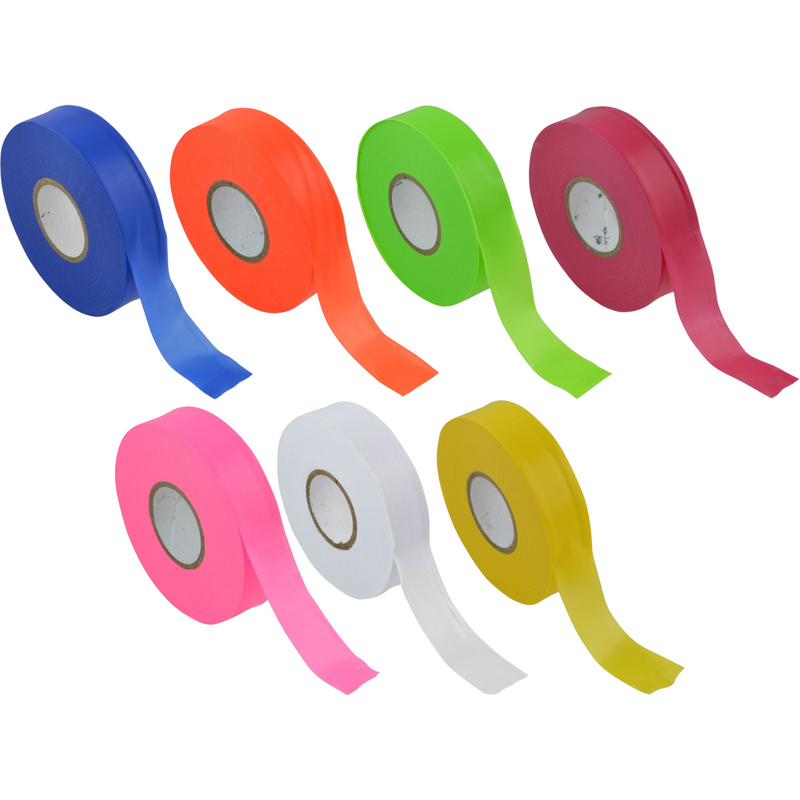 Fluoro Flagging Tape 25mm x 100mm