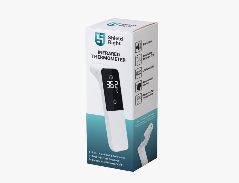 Infrared Thermometer – Fast Non-Contact Forehead & Ear Reader