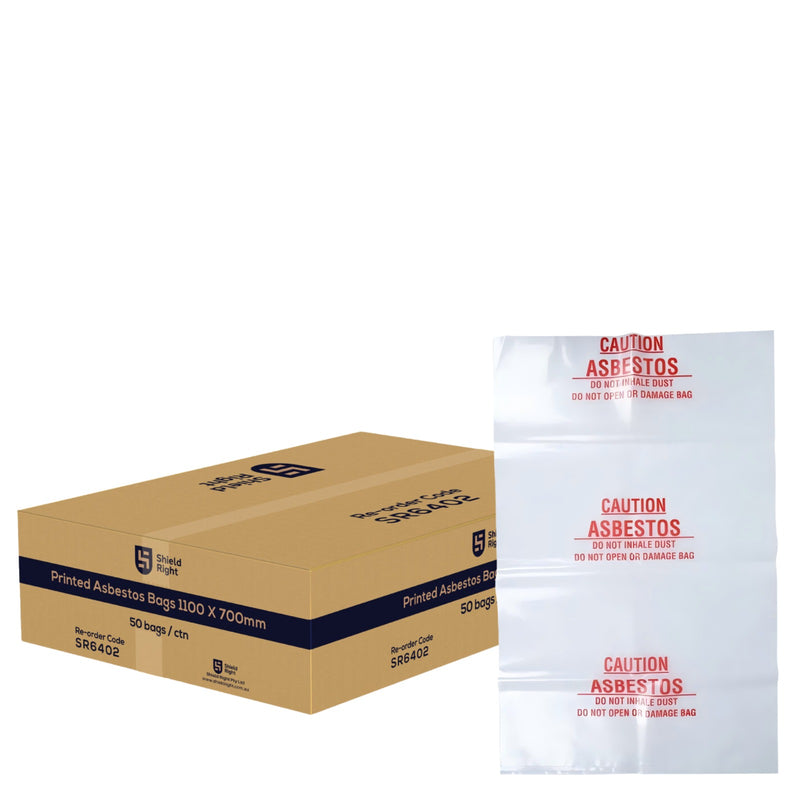 Shield Right Printed Asbestos Bags 900 X 600mm